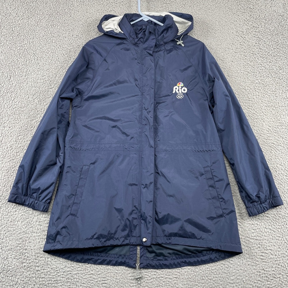 Peter Millar Rain Jacket Womens XL Navy Rio 2016 Olympics NBC Team USA Ripstop